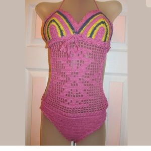 ETERNAL SUNSHINE CREATIONS crochet knit swimsuit